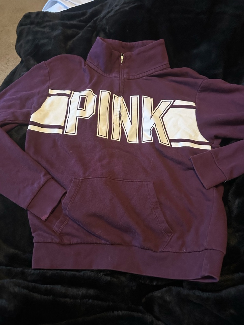 Victorias Secret Pink Womens Sz S Long Sleeve Pullover Soft Sweatshirt (M34)